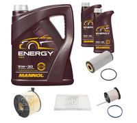 FEBI BILSTEIN Controllo Set 7L MANNOL Energy 5W-30 Per Audi A4 Avant 8W5 B9