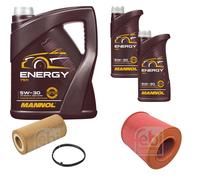 FEBI BILSTEIN Controllo Set 7L MANNOL Energy 5W-30 Per Audi A6 4F2 C6 2.0