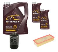 FEBI BILSTEIN Controllo Set 7L MANNOL Energy 5W-30 Per Audi Q3 8UB 8UG 2.0
