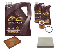 FEBI BILSTEIN Controllo Set 7L MANNOL Energy 5W-30 Per BMW 3er F30 F80 335i