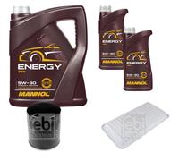 FEBI BILSTEIN Controllo Set 7L MANNOL Energy 5W-30 Per Mazda MX-5 III NC 1.8