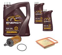FEBI BILSTEIN Controllo Set 7L MANNOL Energy 5W-30 Per Mercedes-Benz