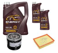 FEBI BILSTEIN Controllo Set 7L MANNOL Energy 5W-30 Per Renault Laguna III