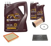FEBI BILSTEIN Controllo Set 7L MANNOL Energy 5W-30 Per Saab 9-3 YS3F 2.2 TiD