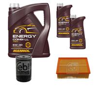 Febi BILSTEIN Controllo Set 7L mannol Energy Combi Ll 5W-30 per Audi A4 8E2