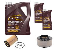 FEBI BILSTEIN Controllo set 7L MANNOL Energy Combi LL 5W-30 per Audi A4 Avant