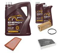 FEBI BILSTEIN Controllo set 7L MANNOL Energy Combi LL 5W-30 per Audi TT 8J3