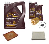FEBI BILSTEIN Controllo Set 7L MANNOL Energy Combi LL 5W-30 Per BMW 3 Serie F30