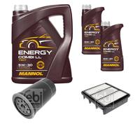 FEBI BILSTEIN Controllo Set 7L MANNOL Energy Combi LL 5W-30 Per KIA Cee'D SW