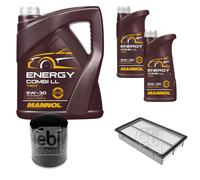 FEBI BILSTEIN Controllo Set 7L MANNOL Energy Combi LL 5W-30 Per Mazda 5 CW