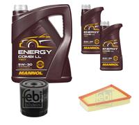 FEBI BILSTEIN Controllo Set 7L MANNOL Energy Combi LL 5W-30 Per Peugeot 306