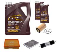 FEBI BILSTEIN Controllo Set 7L MANNOL Energy Combi LL 5W-30 Per Seat Exeo ST