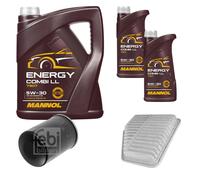 FEBI BILSTEIN Controllo Set 7L MANNOL Energy Combi LL 5W-30 Per Toyota RAV 4
