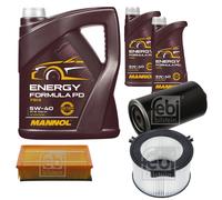FEBI BILSTEIN Controllo Set 7L MANNOL Energy Formula PD 5W-40 Per VW