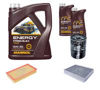 Febi BILSTEIN Controllo Set 7L mannol Energy Premium 5W-30 per Jaguar