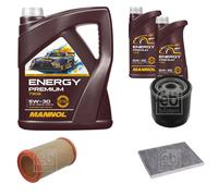 FEBI BILSTEIN Controllo set 7L MANNOL Energy Premium 5W-30 per Lancia Kappa
