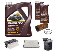 FEBI BILSTEIN Controllo set 7L MANNOL Energy Premium 5W-30 per Mercedes E