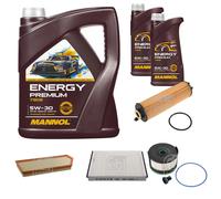 FEBI BILSTEIN Controllo set 7L MANNOL Energy Premium 5W-30 per Mercedes E