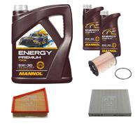 Febi BILSTEIN Controllo Set 7L mannol Energy Premium 5W-30 per Per VW Polo 9N