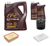 FEBI BILSTEIN Controllo Set 7L MANNOL Extreme 5W-40 Per Peugeot 307 Break 3E