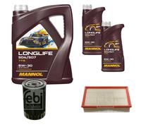 Febi BILSTEIN Controllo Set 7L mannol Longlife 504/507 5W-30 per Audi