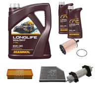 FEBI BILSTEIN Controllo set 7L MANNOL Longlife 504/507 5W-30 per Audi A4