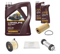 FEBI BILSTEIN Controllo Set 7L MANNOL LONGLIFE 504/507 5W-30 Per Audi A5