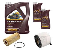 FEBI BILSTEIN Controllo set 7L MANNOL Longlife 504/507 5W-30 per Audi A5