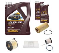 FEBI BILSTEIN Controllo set 7L MANNOL Longlife 504/507 5W-30 per Audi A5