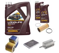 FEBI BILSTEIN Controllo set 7L MANNOL Longlife 504/507 5W-30 per Audi A6