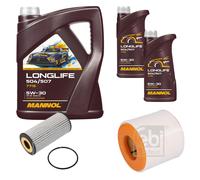FEBI BILSTEIN Controllo Set 7L MANNOL LONGLIFE 504/507 5W-30 Per Audi A6