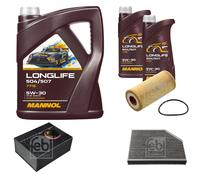 FEBI BILSTEIN Controllo Set 7L MANNOL LONGLIFE 504/507 5W-30 Per Porsche