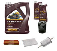 FEBI BILSTEIN Controllo set 7L MANNOL Longlife 504/507 5W-30 per Seat Ibiza