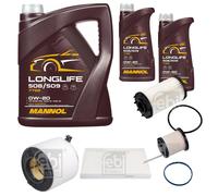 FEBI BILSTEIN Controllo Set 7L MANNOL LONGLIFE 508/509 0W-20 Per Audi A5