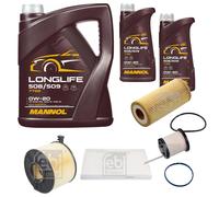 FEBI BILSTEIN Controllo set 7L MANNOL Longlife 508/509 0W-20 per Audi A5