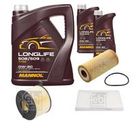 FEBI BILSTEIN Controllo Set 7L MANNOL LONGLIFE 508/509 0W-20 Per Audi A5