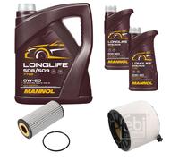 FEBI BILSTEIN Controllo set 7L MANNOL Longlife 508/509 0W-20 per Audi A5