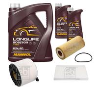 FEBI BILSTEIN Controllo set 7L MANNOL Longlife 508/509 0W-20 per Audi A5