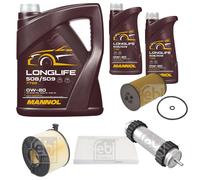 FEBI BILSTEIN Controllo set 7L MANNOL Longlife 508/509 0W-20 per Audi A5