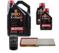 FEBI BILSTEIN Controllo Set 7L Motul 8100 X-CLEAN+ 5W30 Per Audi A6 4A C4