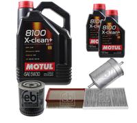 FEBI BILSTEIN Controllo Set 7L Motul 8100 X-CLEAN+ 5W30 Per Audi A6 4B C5