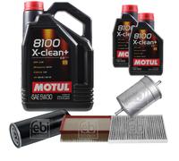 FEBI BILSTEIN Controllo Set 7L Motul 8100 X-Clean+ 5W30 Per Audi A6 Avant