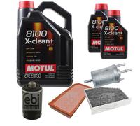 FEBI BILSTEIN Controllo Set 7L Motul 8100 X-Clean+ 5W30 Per Audi TT 8J3 2.0