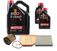 FEBI BILSTEIN Controllo Set 7L Motul 8100 X-Clean+ 5W30 Per BMW 4 Coupe F32