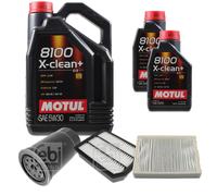 FEBI BILSTEIN Controllo Set 7L Motul 8100 X-CLEAN+ 5W30 Per KIA Magentis MG