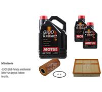 FEBI BILSTEIN Controllo set 7L Motul 8100 X-clean + 5W30 per Mercedes-Benz