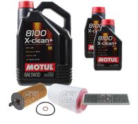 FEBI BILSTEIN Controllo Set 7L Motul 8100 X-CLEAN+ 5W30 Per MINI Mini