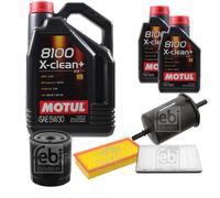 FEBI BILSTEIN Controllo Set 7L Motul 8100 X-CLEAN+ 5W30 Per Peugeot 406