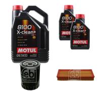 FEBI BILSTEIN Controllo Set 7L Motul 8100 X-Clean+ 5W30 Per Seat Ibiza II