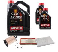 FEBI BILSTEIN Controllo Set 7L Motul 8100 X-CLEAN+ 5W30 Per Seat Toledo II